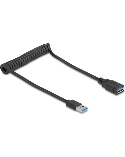 Delock Câble spiralé USB 2.0 EASY-USB USB A - USB A 0.6 m