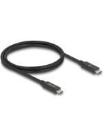 Delock Câble USB4 80 Gbps coaxial PD3.1, 240W, 16K 60 Hz USB - USB 1 m