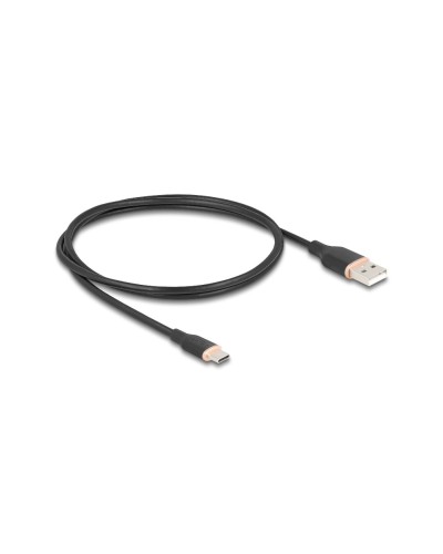 Delock Câble USB 2.0 Silicone USB A - USB C 1 m
