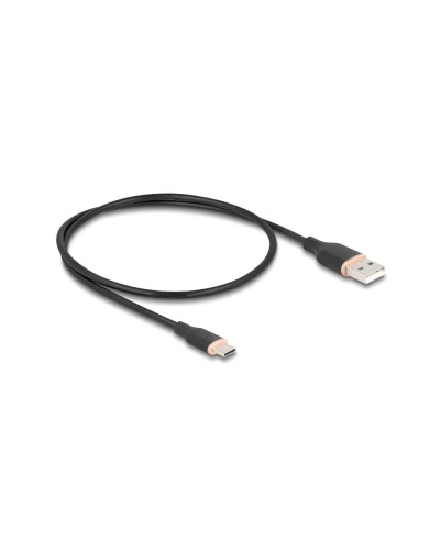 Delock Câble USB 2.0 Silicone USB A - USB C 0.5 m