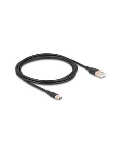 Delock Câble USB 2.0 Silicone USB A - USB C 2.5 m