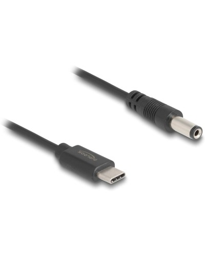 Delock Câble électrique USB Fiche creuse 5.5/2.1 mm USB-C - Spécial 1 m