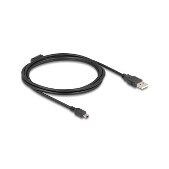 Delock 2m, USB 2.0-A/USB 2.0 Mini-B USB-A - Mini-USB B 2 m