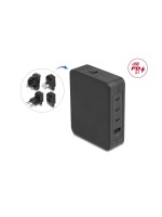 Delock Chargeur GaN 3 ports USB-C PD 3.1, 1 port USB-A, 145 W