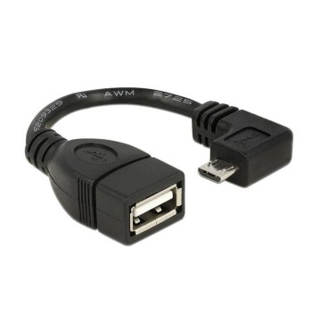 USB OTG (On the Go) Adaptercable, 11cm, Datenübertragung zwischen 2 Mobilgeräten USB OTG (On the Go) Adaptercable, 11cm, Datenübertragung zwischen 2 Mobilgeräten