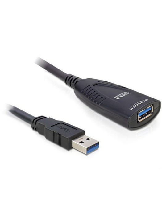 Delock Câble de prolongation USB 3.0 USB A - USB A/Spécial 5 m