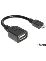 Delock Câble OTG USB Micro-USB B - USB A 0.15 m