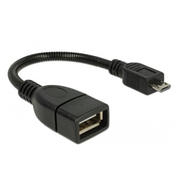 USB OTG (On the Go), A-MicroB, 18cm, flexibles Schwanenhalscable, metalverstärkt USB OTG (On the Go), A-MicroB, 18cm, flexibles Schwanenhalscable, metalverstärkt