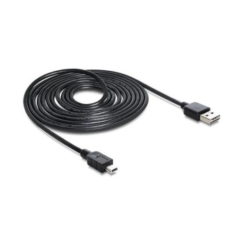 USB2.0-Kabel Easy A-MiniB: 1m, USB-A Seite beidseitig einsteckbar