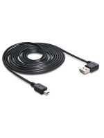 USB2.0-cable Easy A-MiniB: 2m, USB-A Seite 90° gew. beidseitig einsteckbar