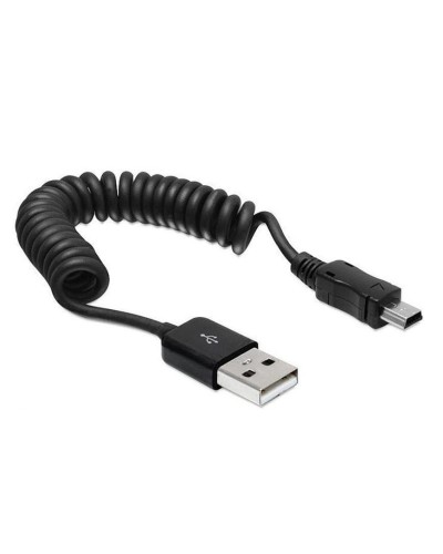 Delock Câble spiralé USB 2.0 USB A - Mini-USB B 0.6 m