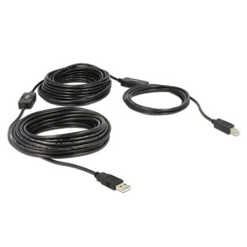 USB cable Typ A-B, 20m, black , aktiv verstärkt, braucht kein power supply USB cable Typ A-B, 20m, black , aktiv verstärkt, braucht kein power supply