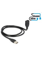 USB2.0-cable Shapecable A-A: 1.00m, Starres Verlängerungscable,beliebig formbar