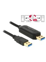 Delock USB3.0 Data Link Cable + KM Switch USB 3.0 to USB 3.0 1.5 m