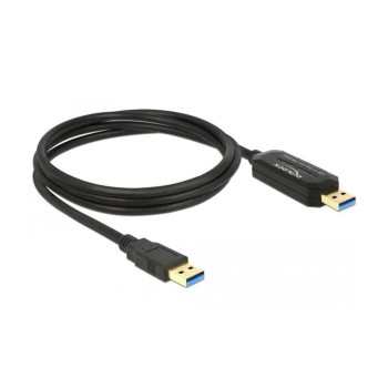 Delock USB3.0 Datalink Kabel 1.5m, 2x A Stecker, Verbindet 2 Computer