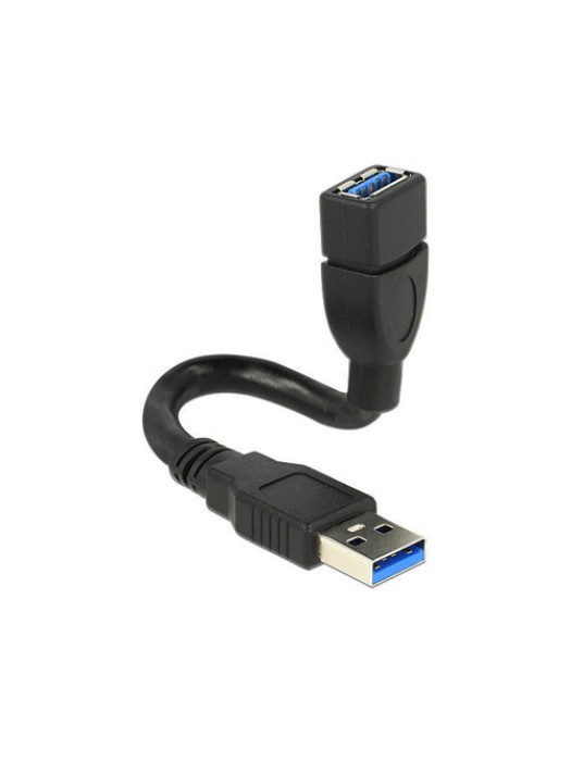 USB3.0-Kabel Shapecable A-A: 0.15m, Starres Verlängerungskabel,beliebig formbar