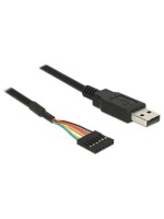 Delock Câble USB 2.0 TTL Seriel 6 Pin (3 V) USB A - Pinheader 1.8 m