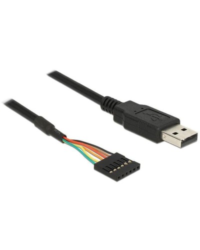 Delock Câble USB 2.0 TTL Seriel 6 Pin (3 V) USB A - Pinheader 1.8 m