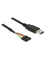 Delock Câble USB 2.0 TTL Seriel 6 Pin (5 V) USB A - Pinheader 1.8 m