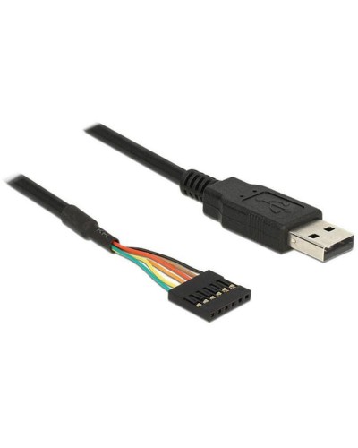 Delock Câble USB 2.0 TTL Seriel 6 Pin (5 V) USB A - Pinheader 1.8 m
