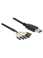 Delock Câble USB 2.0 TTL Seriel 6 Pin (3 V) USB A - Pinheader 1.8 m