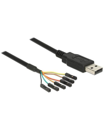 Delock Câble USB 2.0 TTL Seriel 6 Pin (3 V) USB A - Pinheader 1.8 m