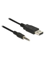 Delock 1.8m USB-Seriel TTL Kabel, Klinke 4P, Chipsatz: FTDI 232RL, 3.3Volt. 3.5mm Klinke
