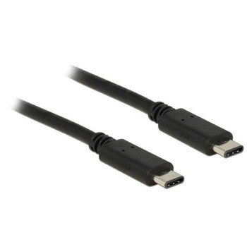 USB2.0-Kabel TypC-TypC: 0.5m, schwarz, max. 480Mbps, Typ-C Stecker beidseitig USB2.0-Kabel TypC-TypC: 0.5m, schwarz, max. 480Mbps, Typ-C Stecker beidseitig