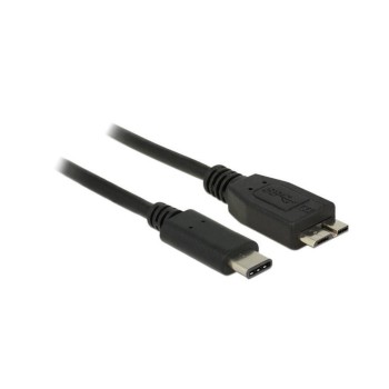 Delock USB3.1 cable MicroB St. - Typ-C St., 0.5m, 10Gbps, Gen2, black Delock USB3.1 cable MicroB St. - Typ-C St., 0.5m, 10Gbps, Gen2, black