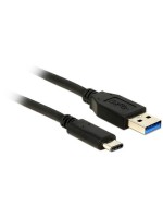 Delock USB3.1 cable A-Stecker - Typ-C St., 0.5m, 10Gbps, Gen2, black 