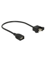 Delock Câble rallonge à encastrer USB 2.0 USB A - USB A 0.25 m