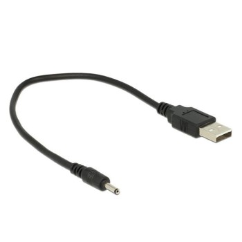 USB2.0-Stromkabel A-5VOLT, 27cm, schwarz, Hohlstecker 3mm/1.1mm gerade USB2.0-Stromkabel A-5VOLT, 27cm, schwarz, Hohlstecker 3mm/1.1mm gerade