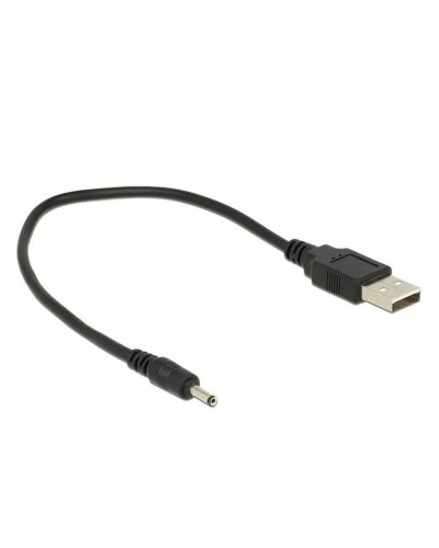 Delock Câble électrique USB Bouchon creux 3/1.1mm USB A - Jack 0.27 m
