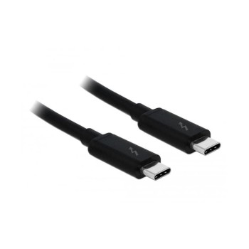 Delock USB3.1 cable Typ-C, Thunderbolt3, 1m, 20Gbps, black , bis 100Watt Strom Delock USB3.1 cable Typ-C, Thunderbolt3, 1m, 20Gbps, black , bis 100Watt Strom