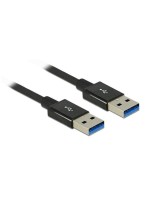 Delock USB3.1 cable A-St. - A St., 1m, 10Gbps, Gen2, black , Premium