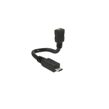 USB2.0-Shape Adapterkabel MicroB, 15cm, MicroB-Stecker - MicroB-Buchse, formbar,OTG USB2.0-Shape Adapterkabel MicroB, 15cm, MicroB-Stecker - MicroB-Buchse, formbar,OTG