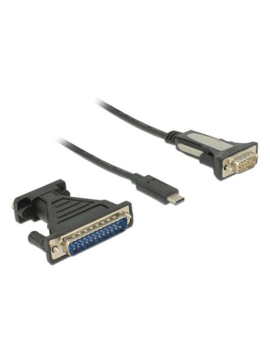 Delock Câble adaptateur USB Type-C - RS-232 DB9 ;DB25 1.8 m