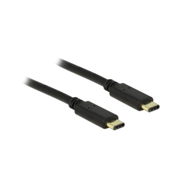 USB2.0-Kabel TypC-TypC: 2m, schwarz, max. 480Mbps, Typ-C Stecker beidseitig USB2.0-Kabel TypC-TypC: 2m, schwarz, max. 480Mbps, Typ-C Stecker beidseitig