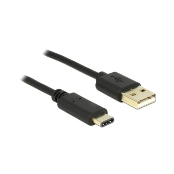 USB2.0-Kabel A-TypC: 2m, schwarz, max. 480Mbps, Typ-C USB2.0-Kabel A-TypC: 2m, schwarz, max. 480Mbps, Typ-C