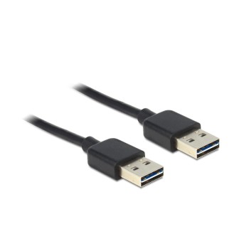 USB2.0 Easy Kabel, A-Stecker zu A-Stecker, 3m, Stecker beidseitig einsteckbar, schwarz USB2.0 Easy Kabel, A-Stecker zu A-Stecker, 3m, Stecker beidseitig einsteckbar, schwarz