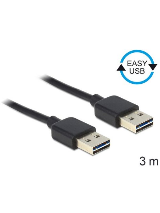 Delock Câble USB 2.0 EASY-USB USB A - USB A 3 m