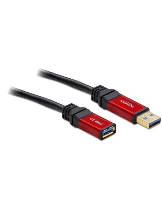 Delock Câble de prolongation USB 3.0 Premium USB A - USB A 1 m