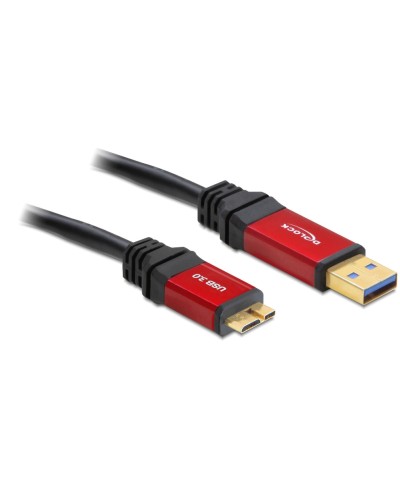 Delock Câble USB 3.0 Premium USB A - Micro-USB B 3 m