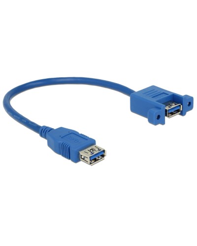 Delock Câble rallonge à encastrer USB 3.0 USB A - USB A 0.15 m