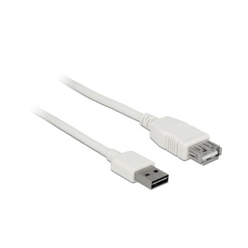USB2.0-Verlängerungskabel Easy, 5m, weiss, A Stecker beidseitig einsteckbar USB2.0-Verlängerungskabel Easy, 5m, weiss, A Stecker beidseitig einsteckbar