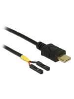 Delock Câble électrique USB 2x socle pour poteau USB C - Pinheader 0.2 m