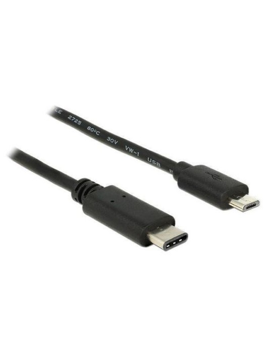 Delock Câble USB 2.0 USB C - Micro-USB B 0.5 m