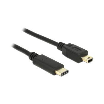 USB2.0-Kabel TypC - MiniB: 50cm, schwarz, max. 480Mbps, Typ-C USB2.0-Kabel TypC - MiniB: 50cm, schwarz, max. 480Mbps, Typ-C