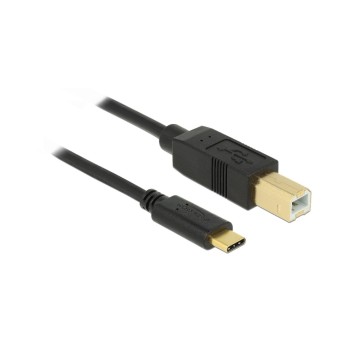 USB2.0-Kabel TypC-B: 4m, schwarz, max. 480Mbps, Typ-C auf B USB2.0-Kabel TypC-B: 4m, schwarz, max. 480Mbps, Typ-C auf B
