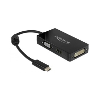 Delock Multiadaptateur 63925 USB-C - DVI-D/HDMI/HDMI/VGA